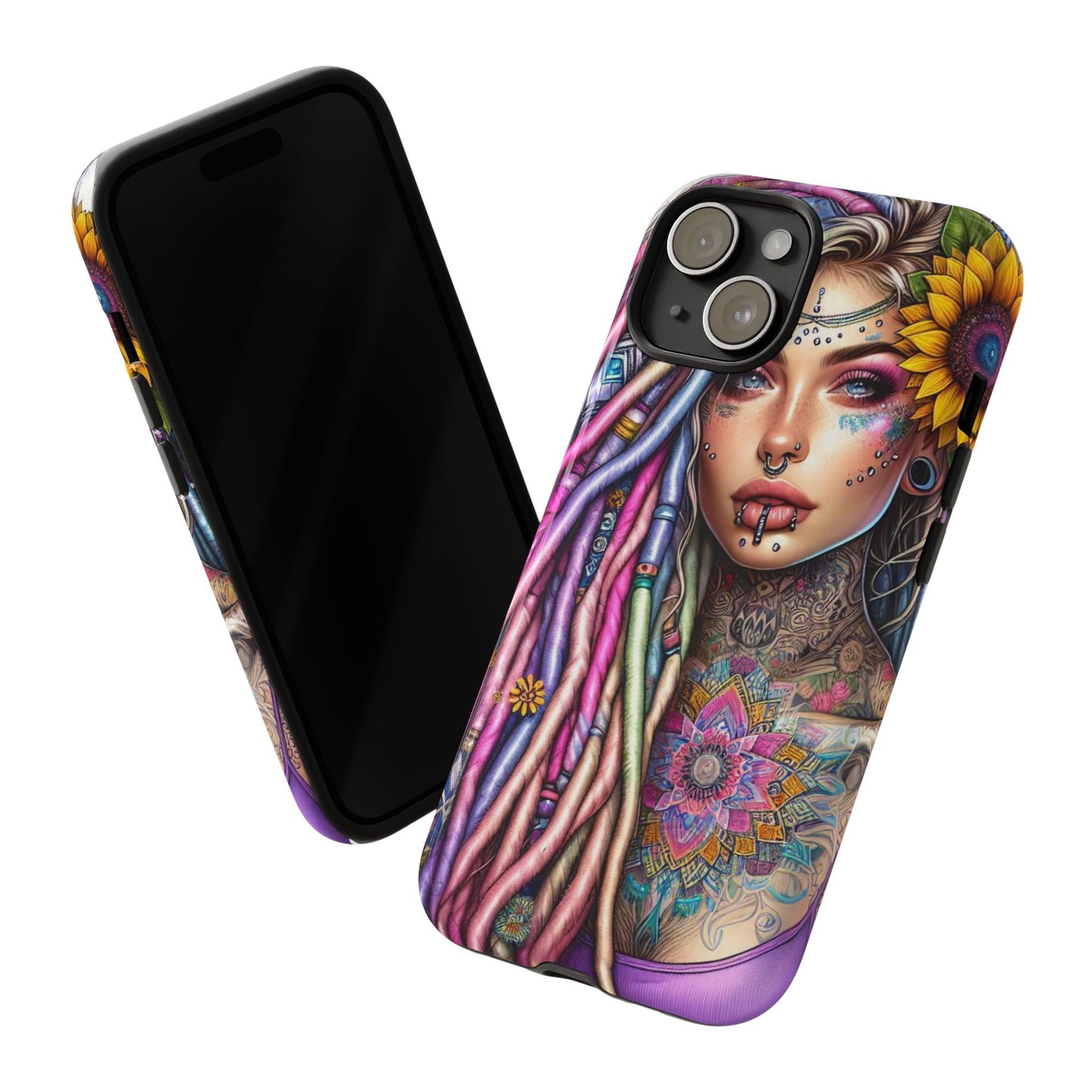Boho Mandala Goddess – Ethereal Tattoo Art Mobile Cover
