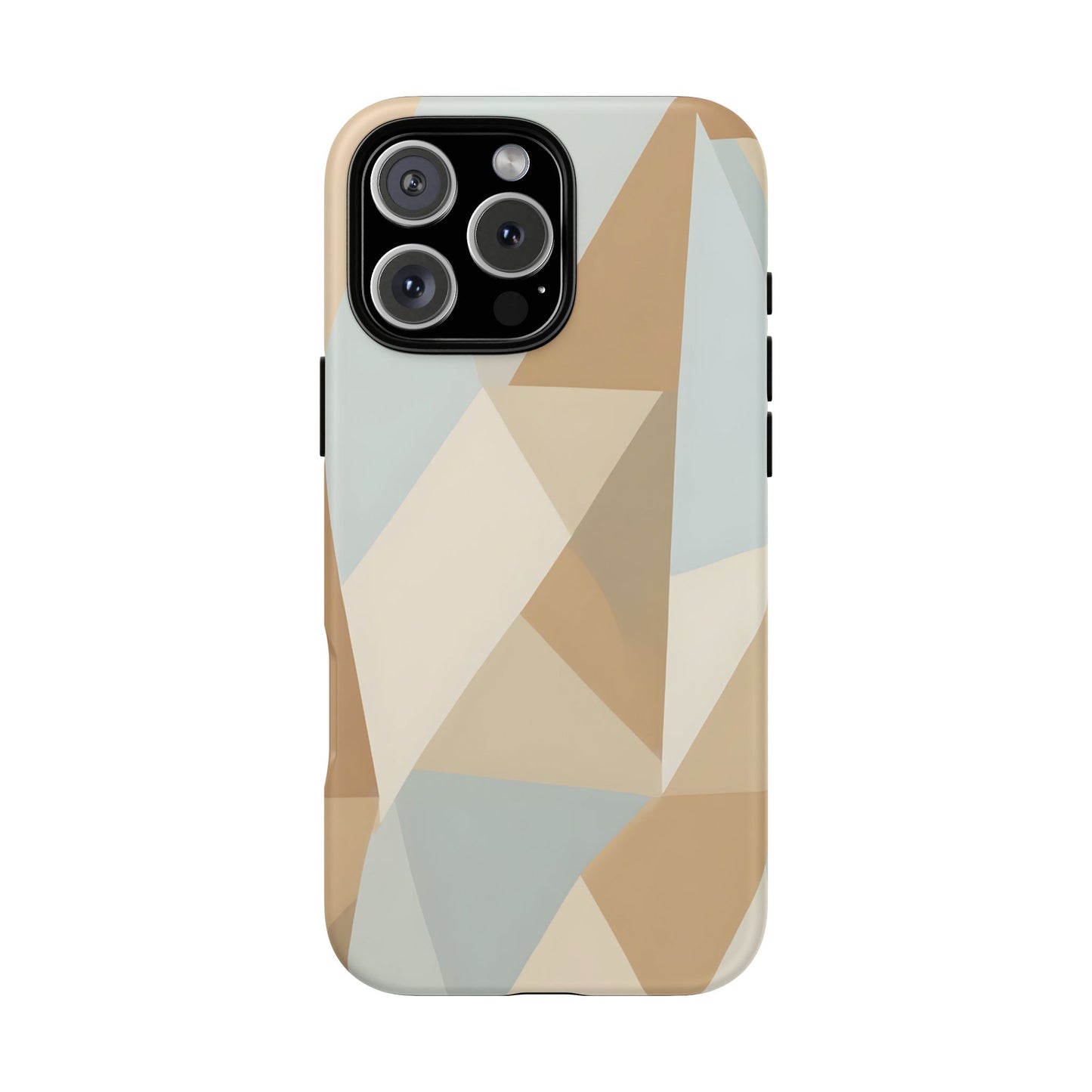 Neutral Geometrical Triangular Abstract Pattern