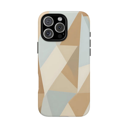Neutral Geometrical Triangular Abstract Pattern