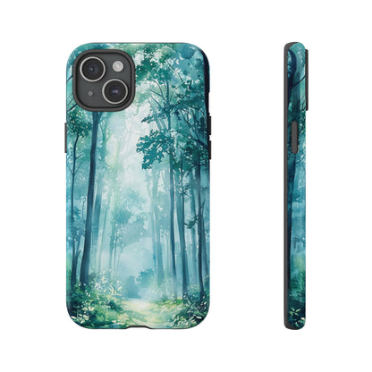 Enchanted Forest Dreamscape Watercolor Phone Case for iPhone, google Pixel & Samsung