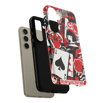 Bold Red & Black Ace Card Phone Case