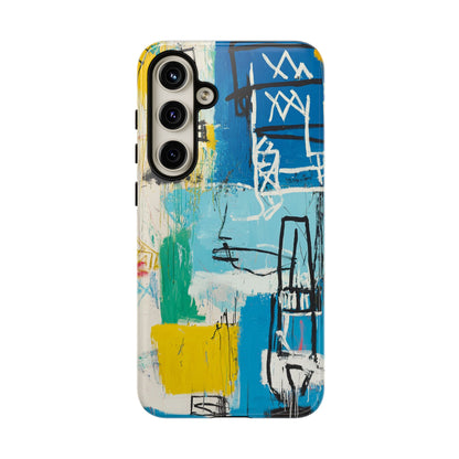 Artistic Phone Case – Jean-Michel Basquiat Graffiti Art - iPhone, Samsung & Google Pixel Cover - Artistic Painting Case,  Art Lover Gift