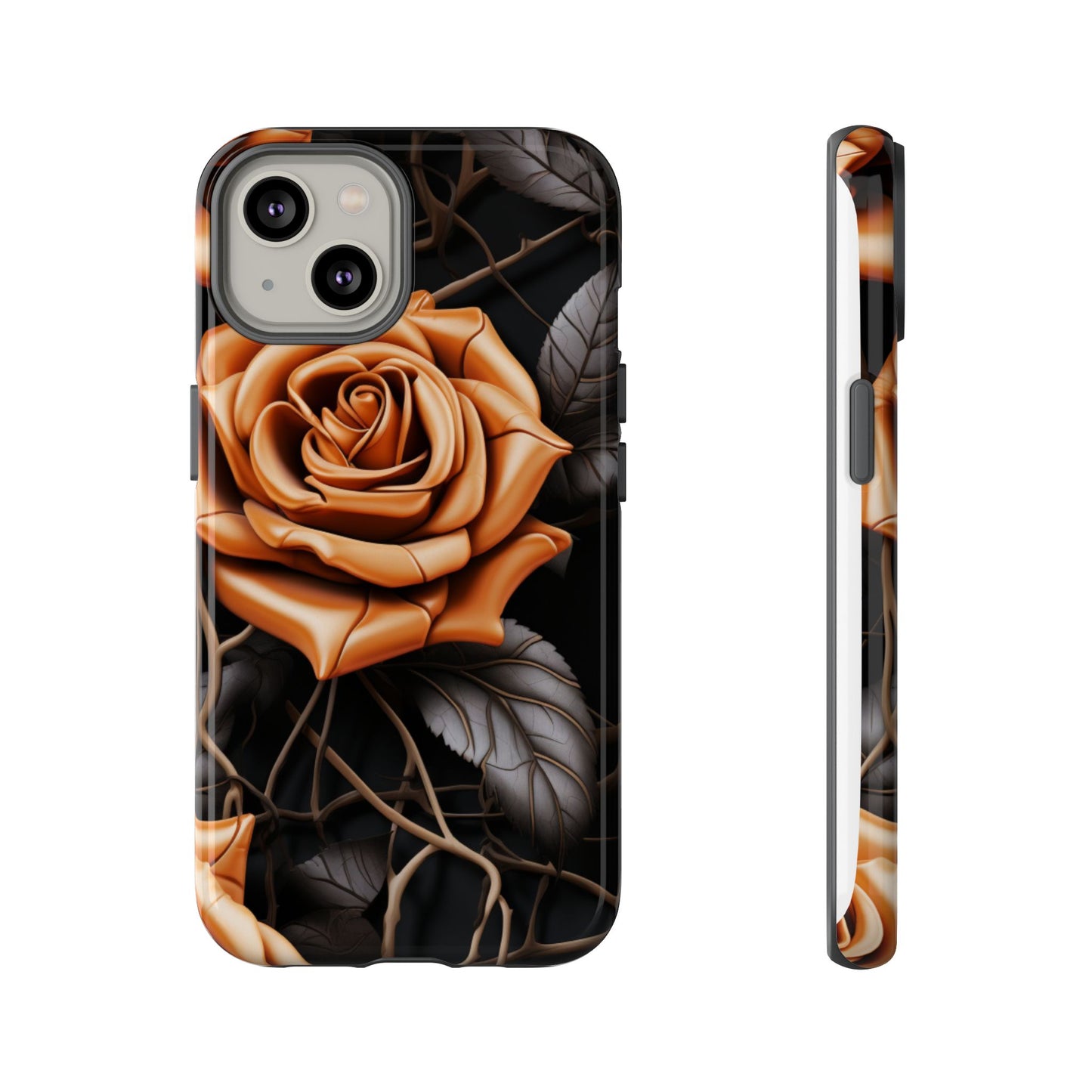Midnight Gold Rose Mobile Case