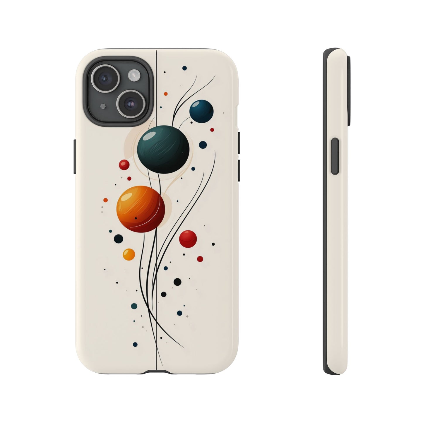 Modern Orbit Abstract Phone Case – Minimal Planet-Inspired Design for iPhone, Samsung & Pixel