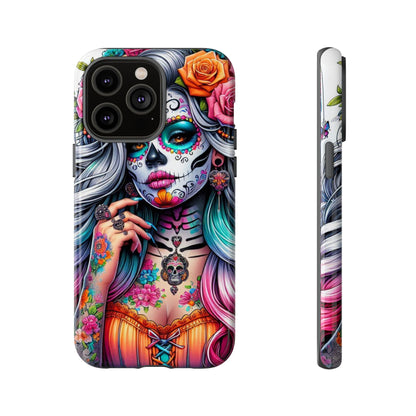 Sugar Skull Goddess – Día de los Muertos Floral Queen Mobile Cover