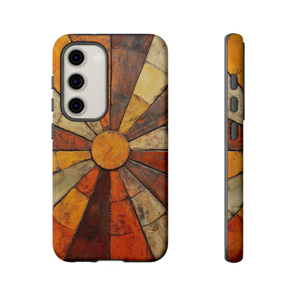 Terracotta Sunburst Boho Phone Case for iPhone, Pixel & Samsung
