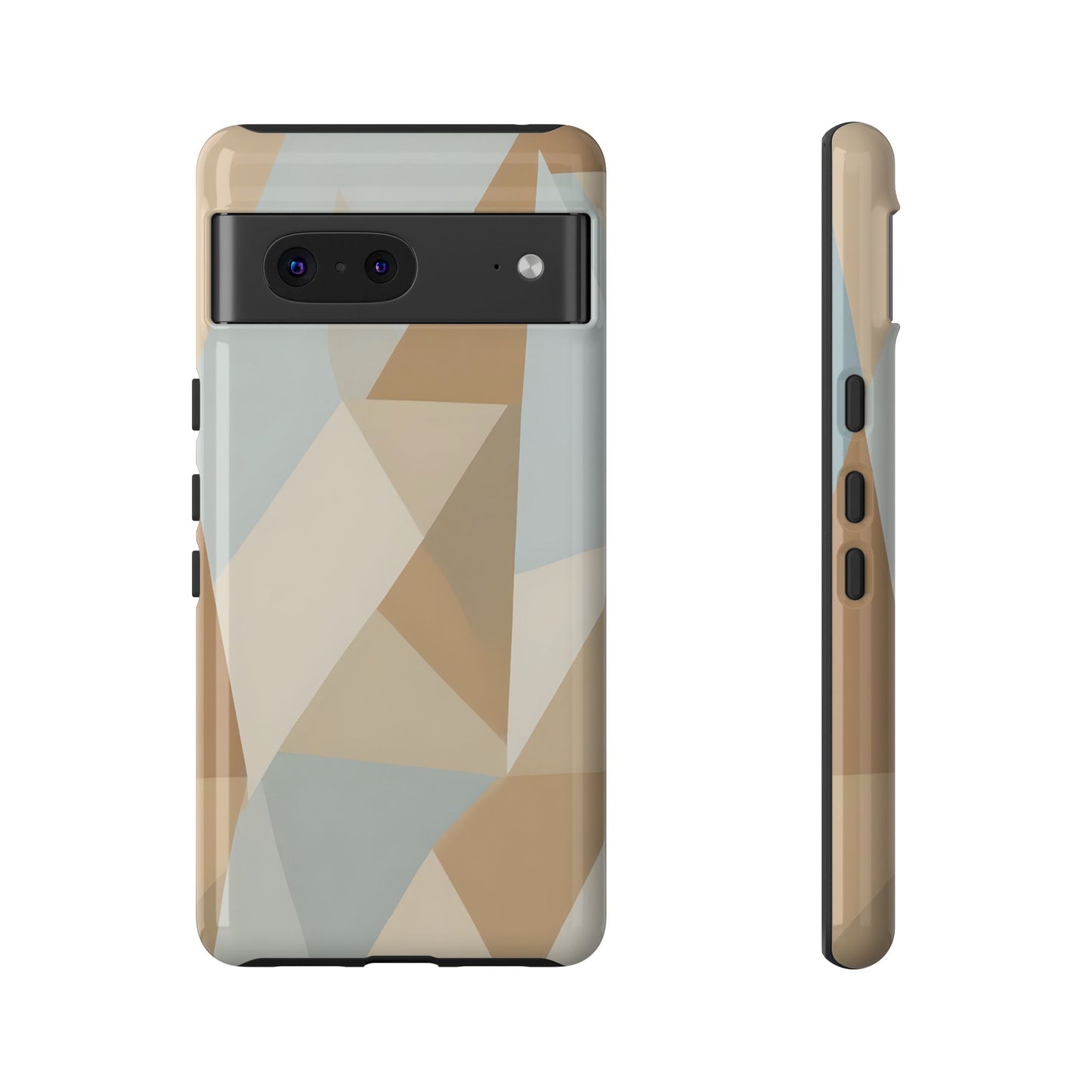 Neutral Geometrical Triangular Abstract Pattern