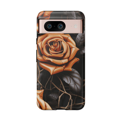Midnight Gold Rose Mobile Case