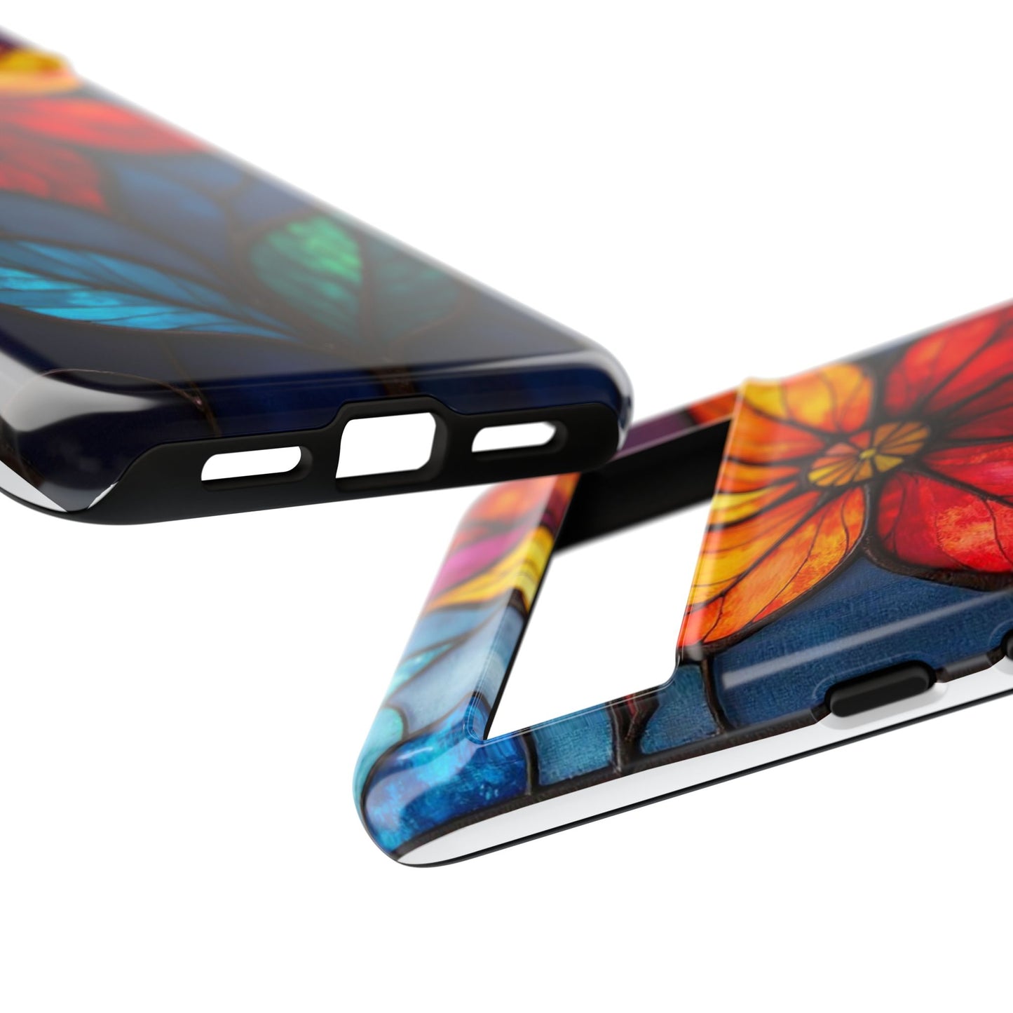 Radiant Blossom: Red and Orange Floral Elegance