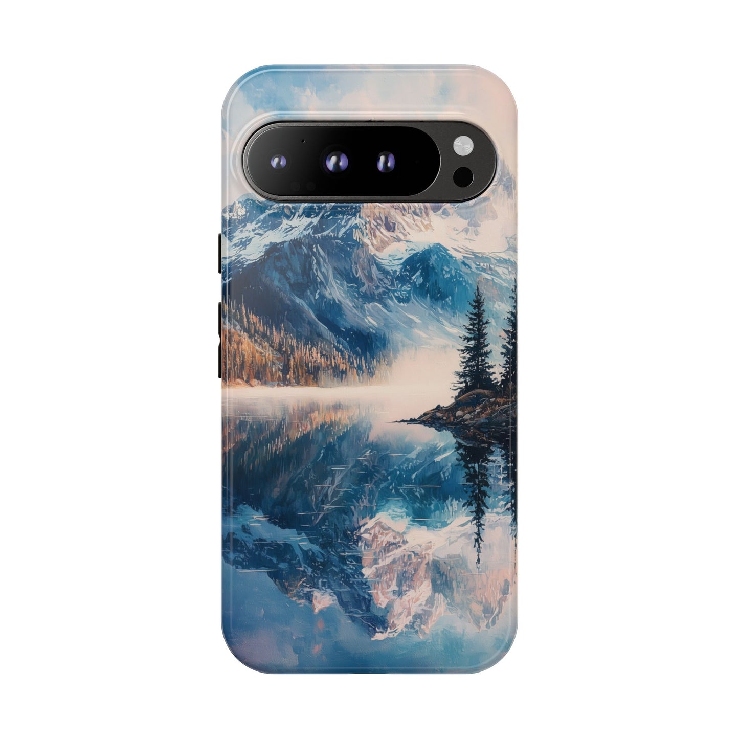 Mountain Lake Reflection Phone Case – Tranquil Nature Vibes for iPhone, Pixel & Samsung
