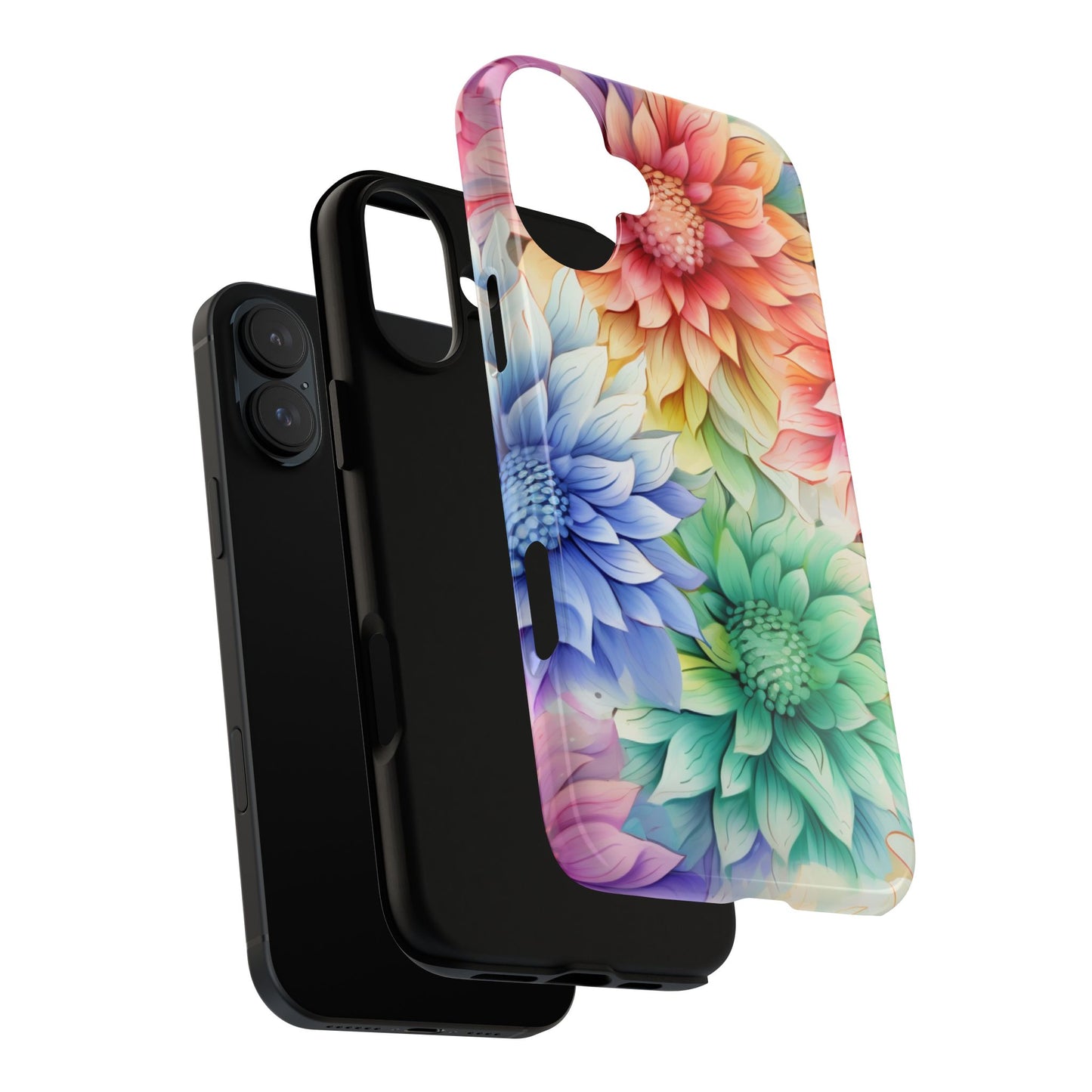 Rainbow Bloom Mandala Floral Mobile Case