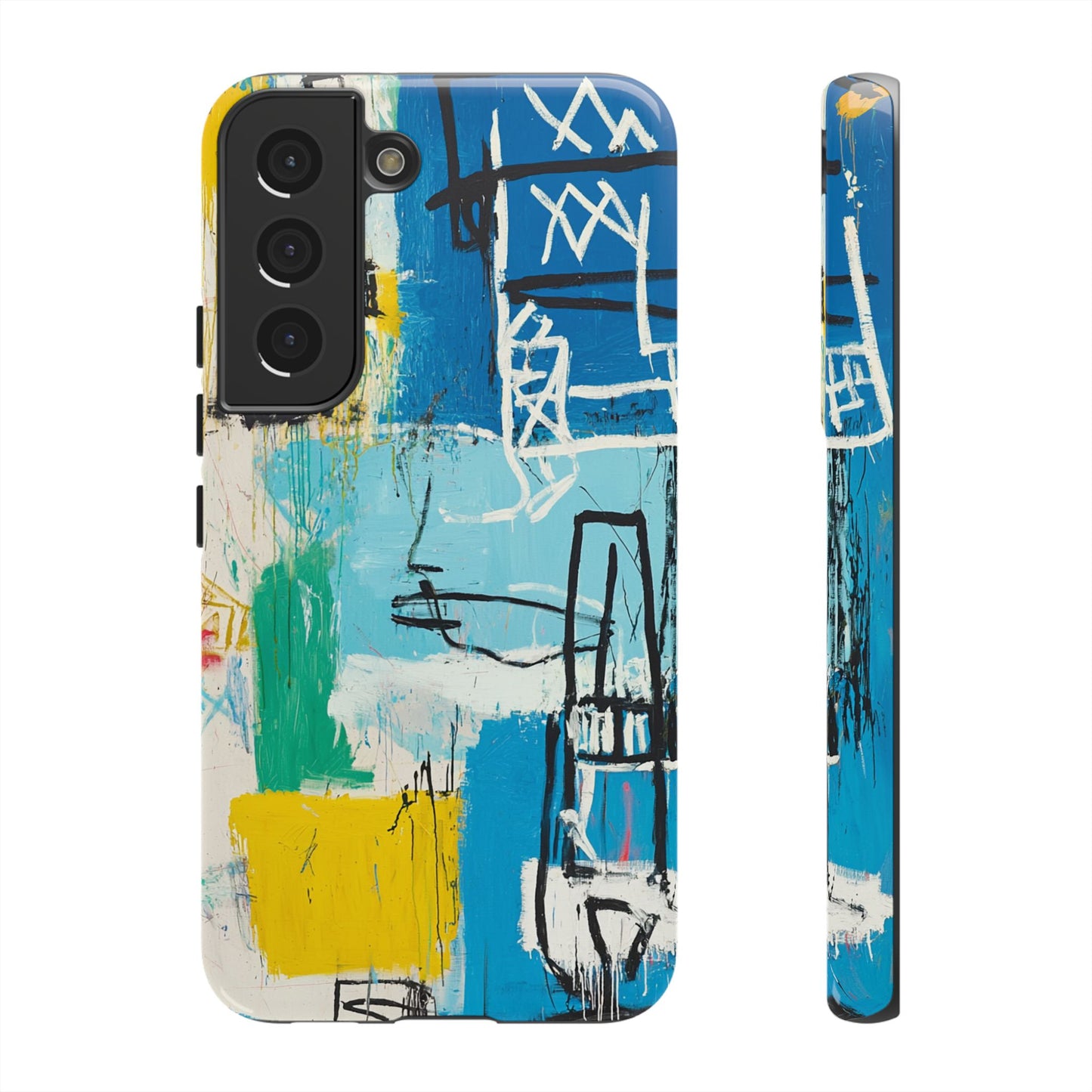 Artistic Phone Case – Jean-Michel Basquiat Graffiti Art - iPhone, Samsung & Google Pixel Cover - Artistic Painting Case,  Art Lover Gift