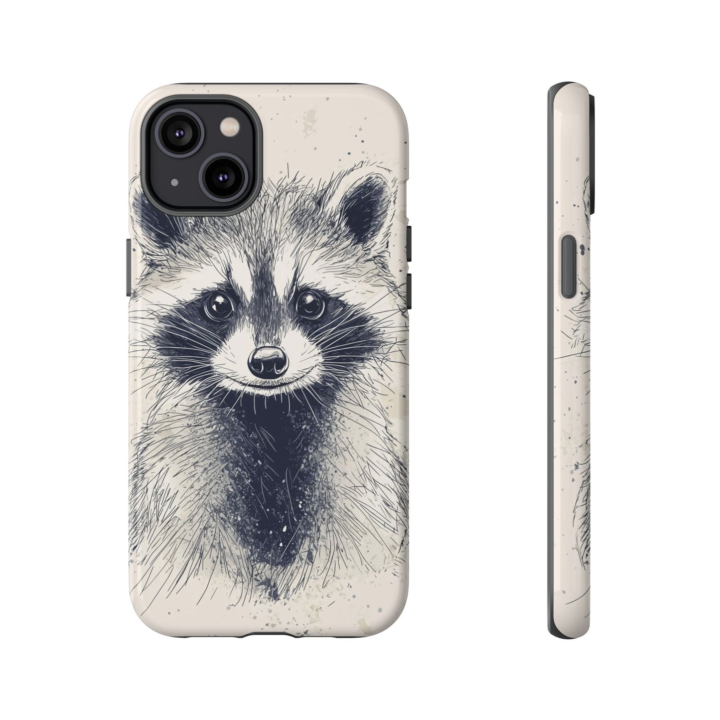 Midnight Mischief: Raccoon Portrait Phone Case for iPhone, Samsung & Pixel