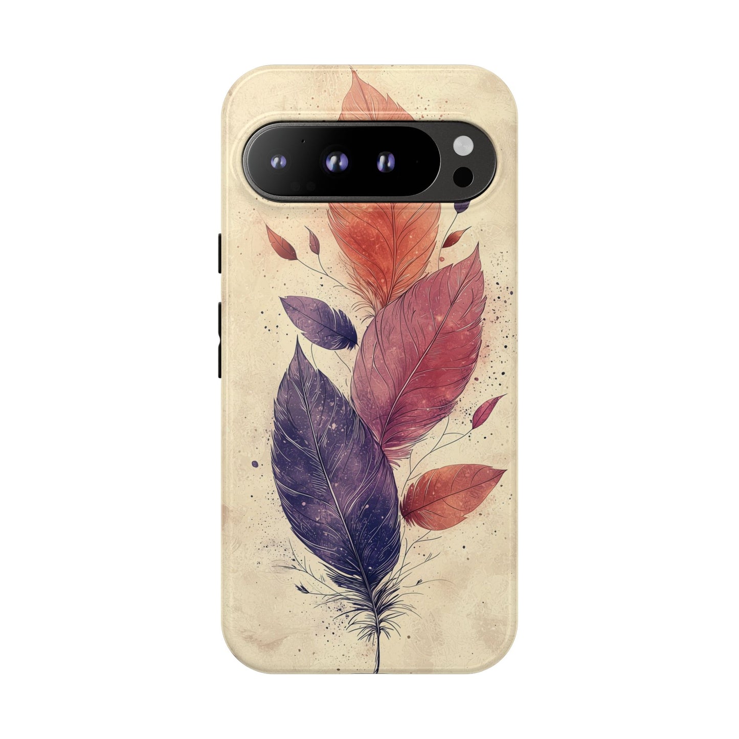 Boho Feather Bloom Phone Case for iPhone, Pixel & Samsung