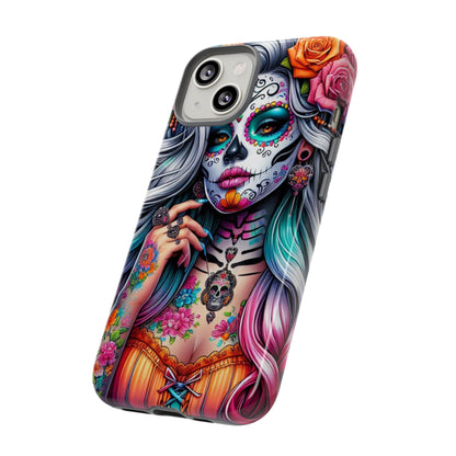 Sugar Skull Goddess – Día de los Muertos Floral Queen Mobile Cover