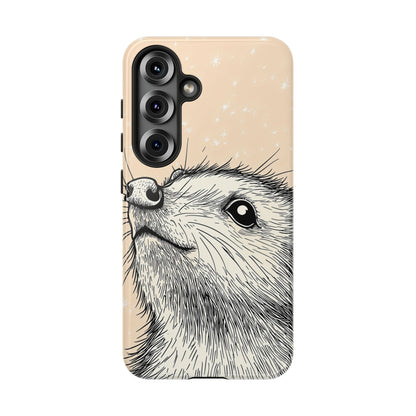 Starlit Wonder: Curious Critter in the Cosmos Phone Case for iPhone, Samsung & Pixel