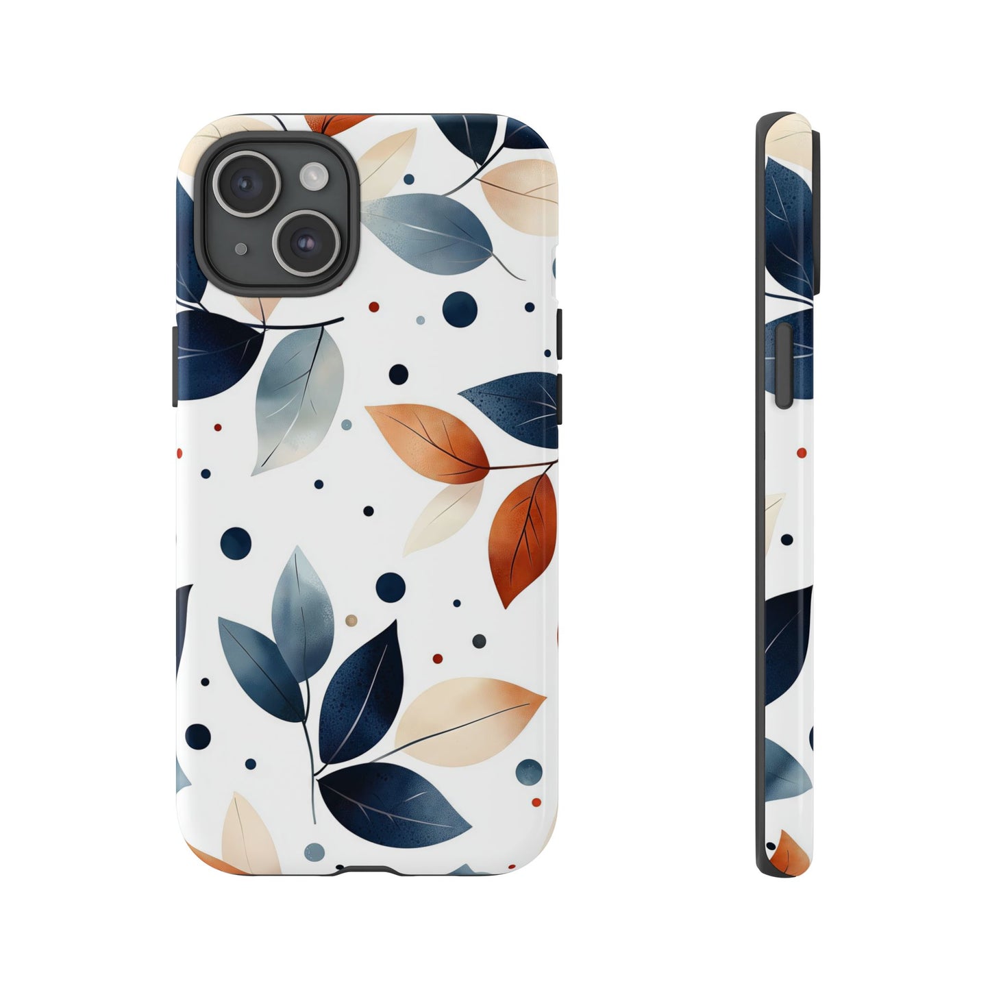 Autumn Breeze Leaf Pattern Phone Case | Elegant Botanical Design for iPhone, Samsung & Google Pixel