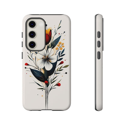 Wild Bloom – Minimal Floral Phone Case for iPhone, Pixel & Samsu