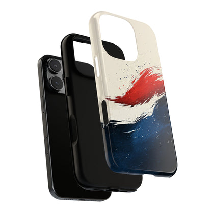 Crimson Tide – Artistic Brushstroke Abstract Case for iPhone, Google Pixel, Samsung