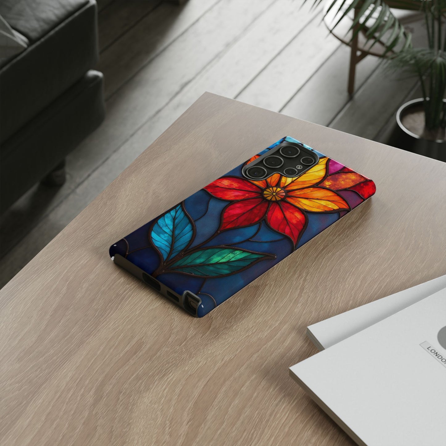 Radiant Blossom: Red and Orange Floral Elegance