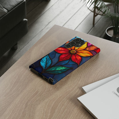 Radiant Blossom: Red and Orange Floral Elegance