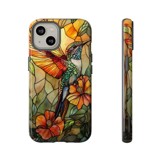 Whispers in Flight – Mosaic Hummingbird Phone Case for iPhone, Samsung & Pixel