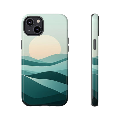 Tranquil Dunes – Abstract Sunset Phone Case for iPhone, Samsung & Pixel