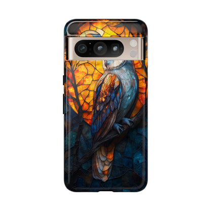 Nocturnal Wisdom – Stained Glass Owl Phone Case for iPhone, Samsung & Pixel
