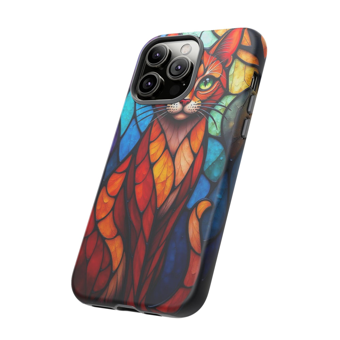 Geometric Cat: Colorful Abstract Portrait