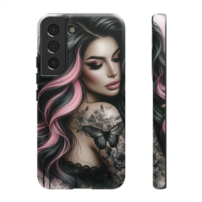 Butterfly Noir – Gothic Beauty & Inked Elegance Mobile Cover