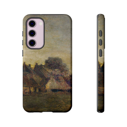 Van Gogh Village Painting Phone Case - iPhone, Samsung, Pixel - Artistic Starry Night Cover, Gift for Art Lovers