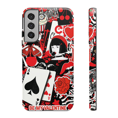 Bold Red & Black Ace Card Phone Case