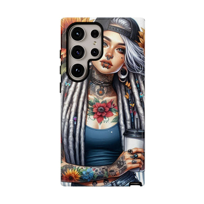 Sunflower Queen – Boho Rebel Tattoo Mobile Cover