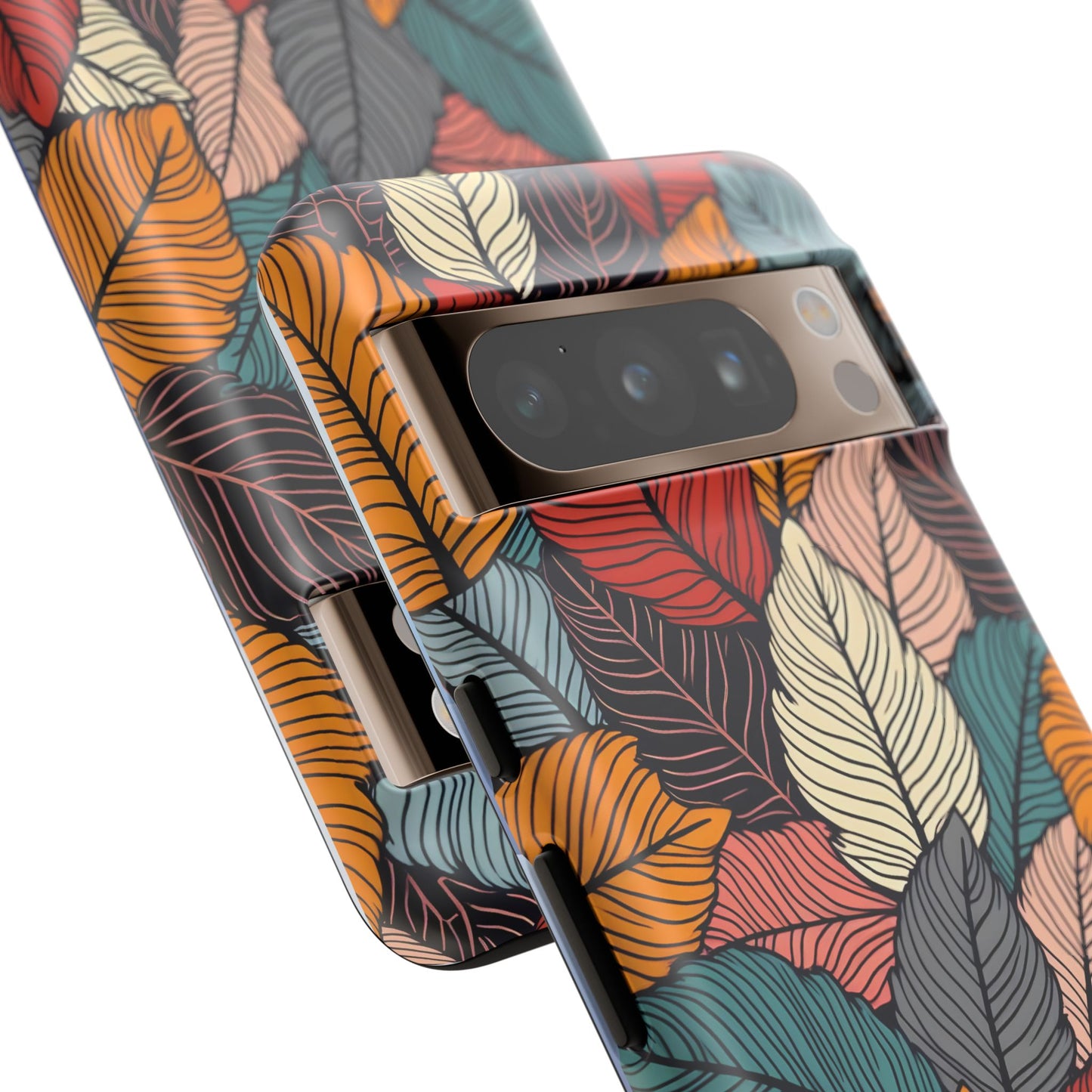 Colorful Abstract Leaves Pattern Design