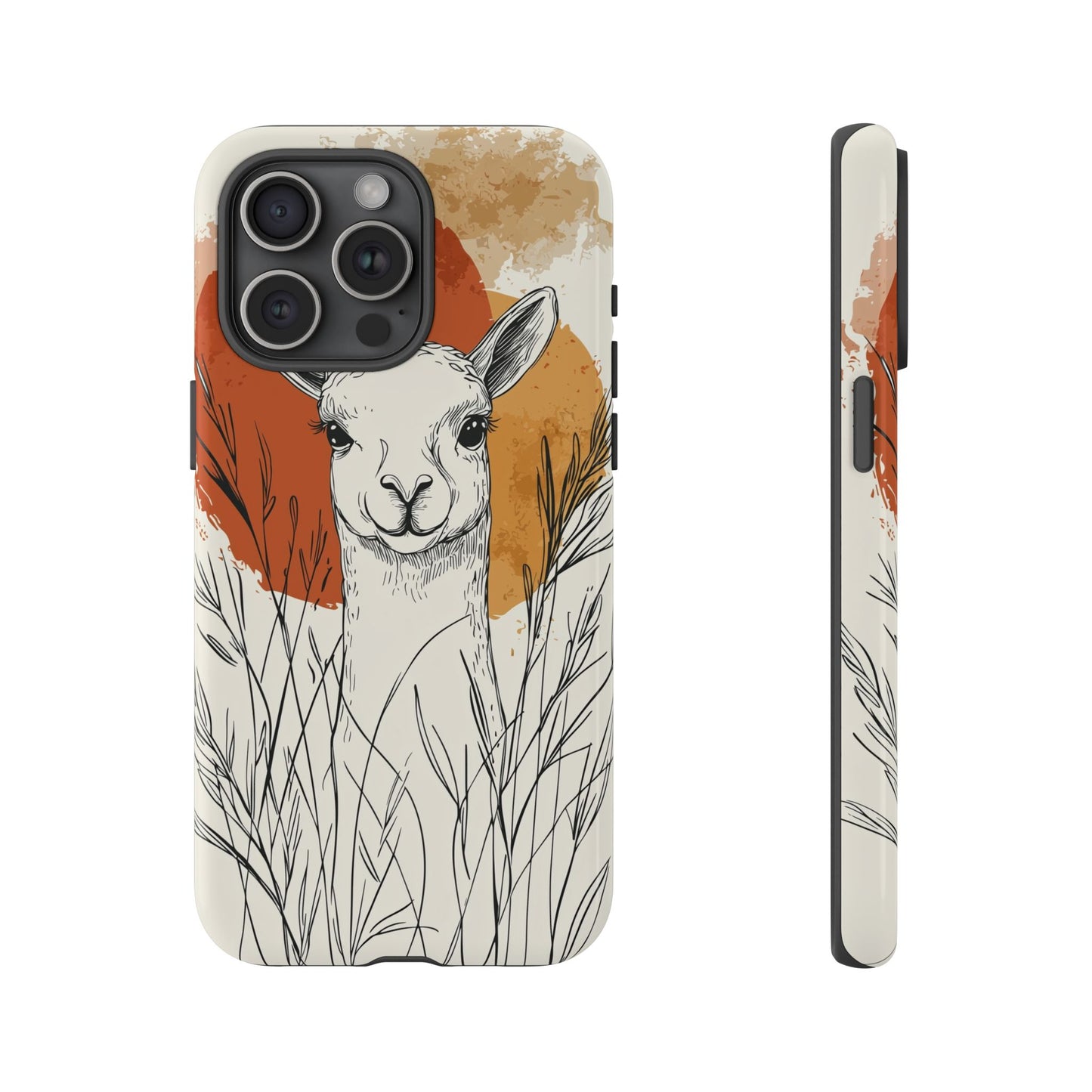 Hello Sunshine: The Llama in the Tall Grass Phone Case for iPhone, Samsung & Pixel