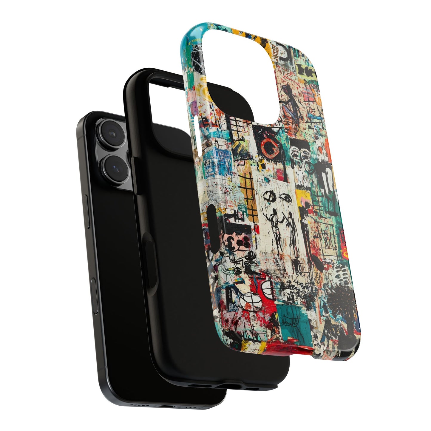 Basquiat Phone Cover – Artistic Modern Graffiti Style - iPhone, Samsung & Google Pixel Cover - Artistic Painting Case,  Art Lover Gift