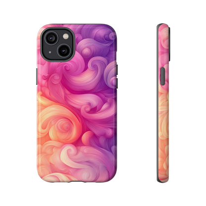 Cotton Candy Swirl Watercolor Phone Case for iPhone, google Pixel & Samsung