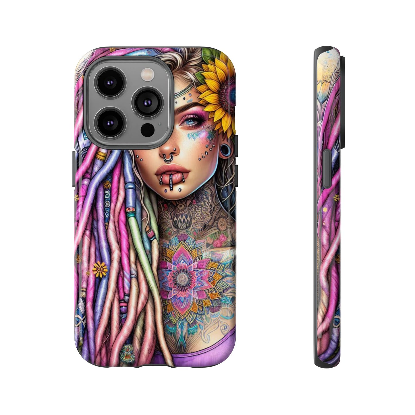 Boho Mandala Goddess – Ethereal Tattoo Art Mobile Cover