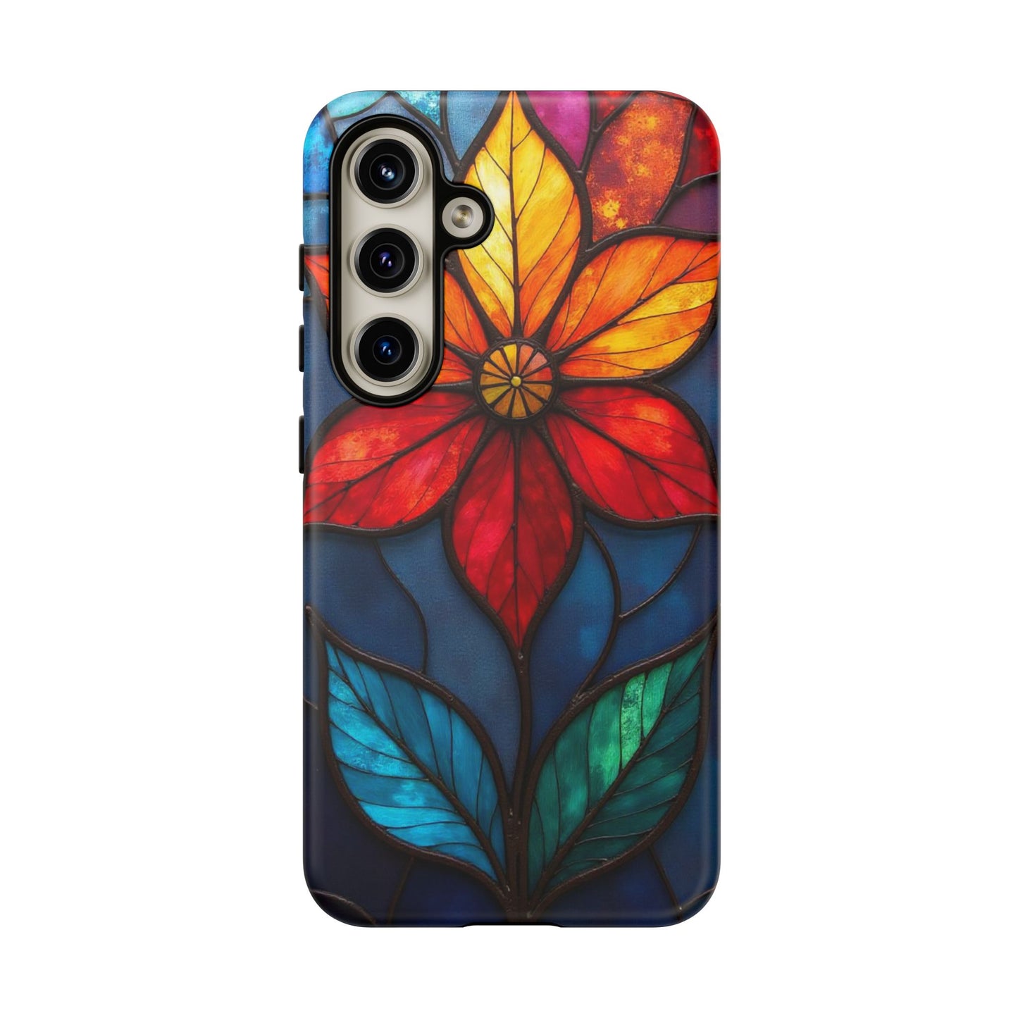 Radiant Blossom: Red and Orange Floral Elegance
