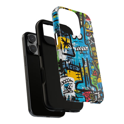 Basquiat Design Phone Case – Unique Street Art Protector - iPhone, Samsung & Google Pixel Cover - Artistic Painting Case,  Art Lover Gift