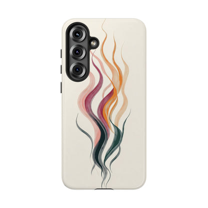 Whispering Waves – Elegant Line Art Abstract Phone Case for iPhone, Samsung & Pixel
