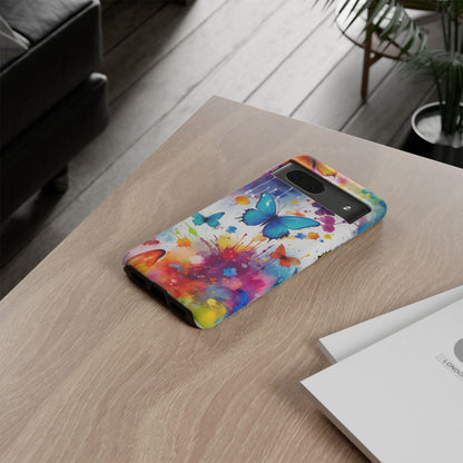 Vibrant Watercolor Butterfly Mobile Case