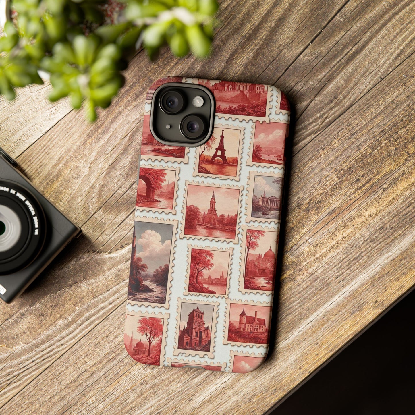 Vintage Postcard Stamps Phone Case