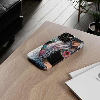 Tattooed Coffee Queen – Edgy Urban Aesthetic Mobile Cover
