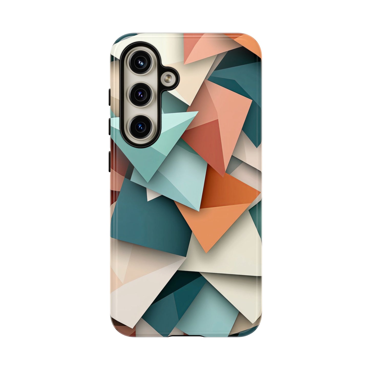 Origami Prism – Abstract Tri-Fold Geometry Phone Case – iPhone, Google Pixel, Samsung