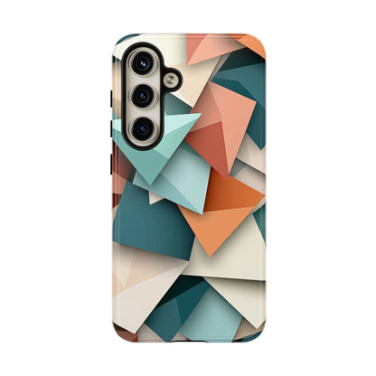 Origami Prism – Abstract Tri-Fold Geometry Phone Case – iPhone, Google Pixel, Samsung