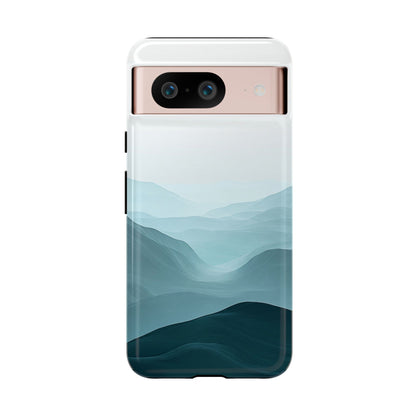 Tranquil Terrain – Misty Abstract Landscape Case for iPhone, Samsung & Pixel
