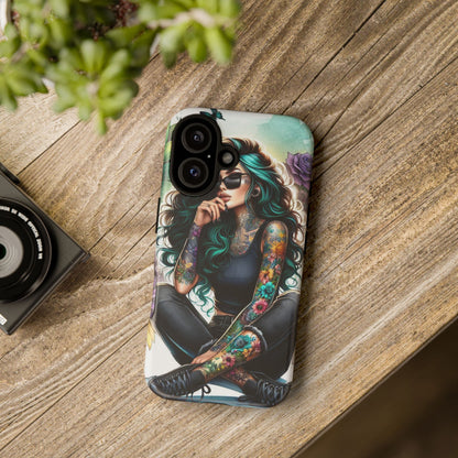 Urban Wildflower – Edgy Tattooed Beauty Mobile Cover