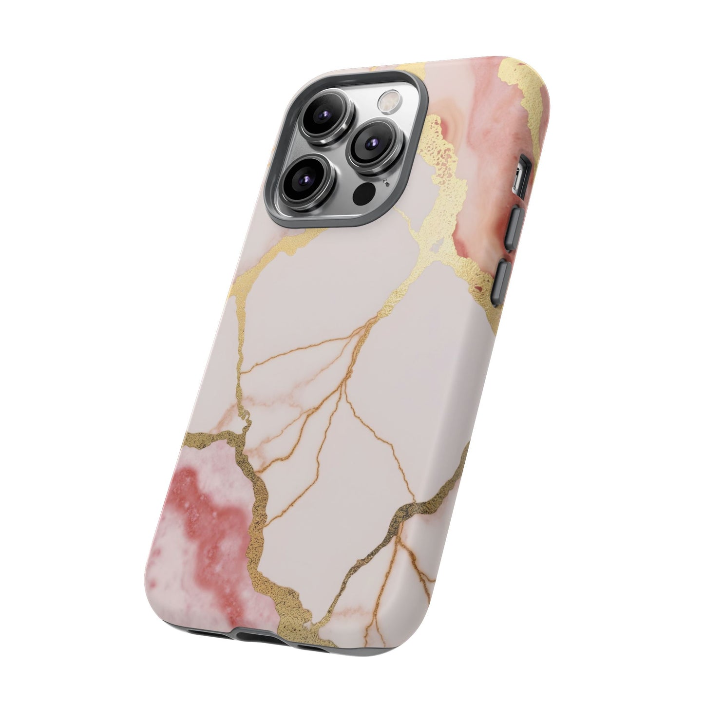 Beautiful Pink Minimal Marble Case Design