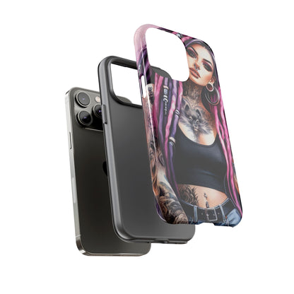 Tattooed Rebel – Gothic Cat Spirit Mobile Cover